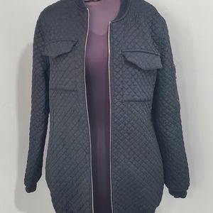 Longline bomber jacket